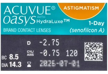 Acuvue Oasys 1 Day with HydraLuxe