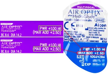 Air Optix plus HydraGlyde Multifocal 6pk