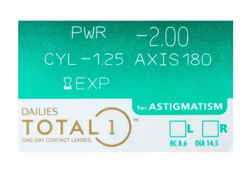 Dailies Total 1 for Astigmatism (30) (INFO)