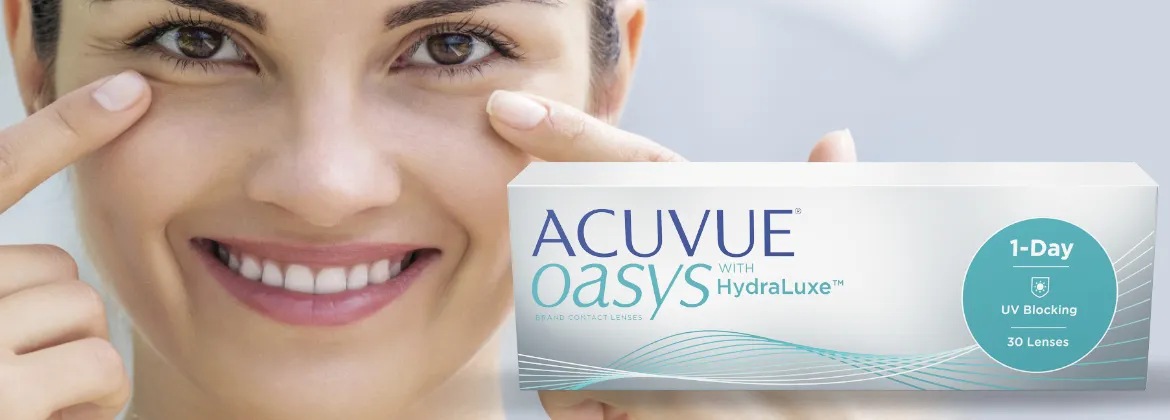 ¿Por qué comprar lentillas Acuvue Oasys 1 Day with HydraLuxe?