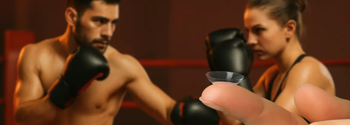 Lentillas y deportes de combate