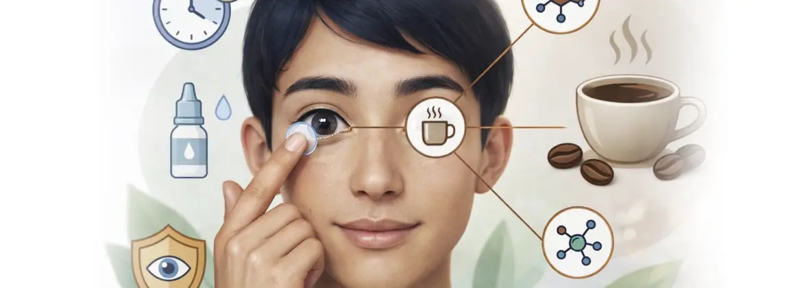La cafeína y su relación con el impacto en la salud ocular de los usuarios de lentillas de contacto