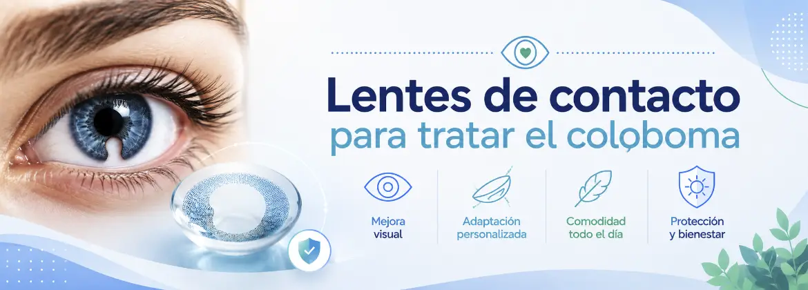 Lentes de contacto para tratar el coloboma
