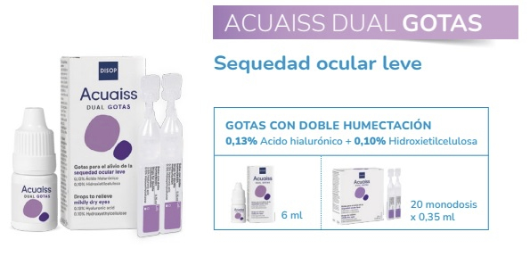 Doble humectación para la sequedad ocular